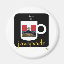 New JavaPodz Peru Magnet