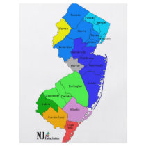 New Jersey Counties in Colour