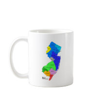 New Jersey Counties in Colour Mugs