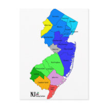 New Jersey Counties in Colour