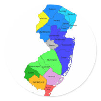 New Jersey Counties in Colour