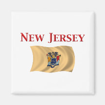 New Jersey Flag Magnet