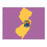 New Jersey Flag Map Post Cards