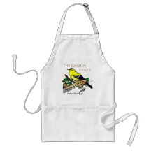 New Jersey Garden State Golden Finch Apron