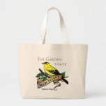 New Jersey Garden State Golden Finch Canvas Bags