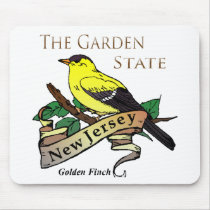 New Jersey Garden State Golden Finch Mousepads