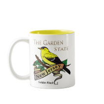 New Jersey Garden State Golden Finch Mugs