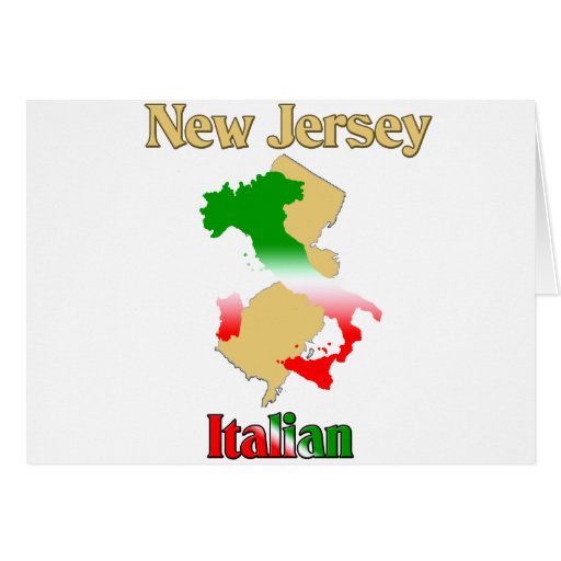 New Jersey Italian Greeting Card | Zazzle