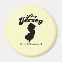 New Jersey Motto - We invented the parking lot Refrigerator Magnets