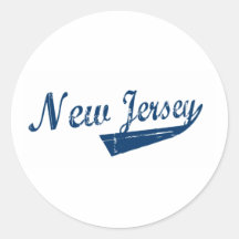 New Jersey New Revolution Round Stickers