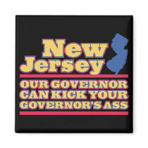 New Jersey: Our Governor Can Kick... Refrigerator Magnets