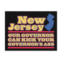 New Jersey: Our Governor Can Kick... Postcard