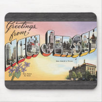 New Jersey State Capital In Teenion, Vintage Mouse Pads