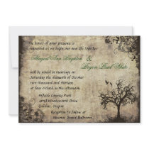 New Life Vintage Wedding Invitation