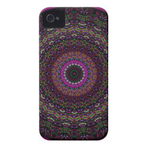 New Linear Raspberry Kaleidoscope iPhone 4 Case