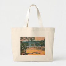 New Memorial Bridge at Dusk Canvas Bag