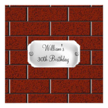 NEW men's Birthday Party  Invitation