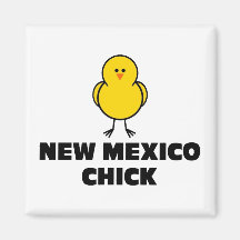 New Mexico Chick Fridge Magnet