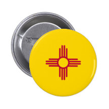 New Mexico Flag Button