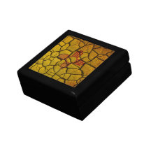 New Mexico Flag Cracked Earth Jewelry Box