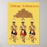 New Mexico Pueblo Turtle Dancers Poster