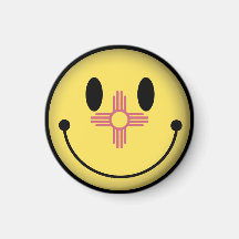New Mexico Smiley Refrigerator Magnets