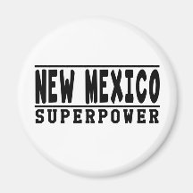 New Mexico Superpower Designs Refrigerator Magnets