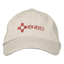 New Mexico Zia Embroidered Baseball Cap