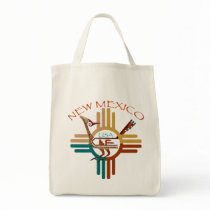New Mexico's Roadrunner & Zia Canvas Bag