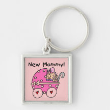 New Mommy Baby Girl Gifts Keychain