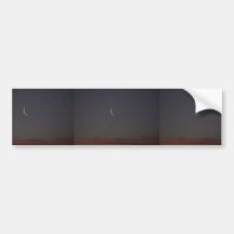 New Moon At Sunset Bumper Sticker