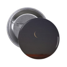 New Moon At Sunset Pinback Buttons