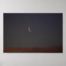 New Moon At Sunset Posters