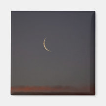 New Moon At Sunset Refrigerator Magnets