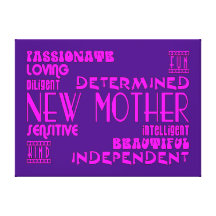 New Mothers & New Moms Baby Showers : Qualities Gallery Wrap Canvas