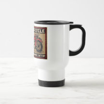 New Motorcycle Safety Match Label Coffee Mugs