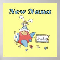 New Nana of Boy Airplane Gifts Posters