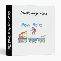 New Nana - Train Gifts 3 Ring Binder