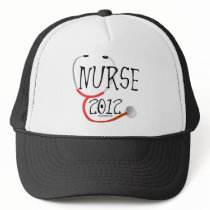 New Nurse Graduation Announcement 2012 Mesh Hats