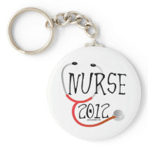 New Nurse Graduation Announcement 2012 Keychains