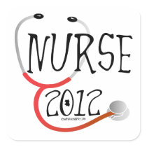 New Nurse Graduation Announcement 2012 Sticker