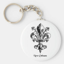 New Orleans Antique Fleur de lis Keychains