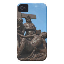 New Orleans Cemetery - Passion Statue iPhone 4 Case-Mate Cases