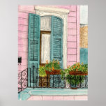 New Orleans Doors with Shutters Print