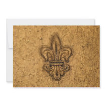 New Orleans French Fleur de Lis Personalized Invitation