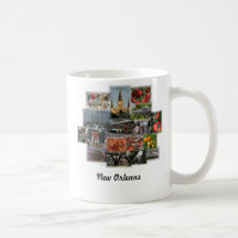 New Orleans Landmarks and Cusine Coffee Mug