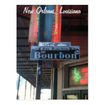 New Orleans Louisiana Bourbon Street Postcard