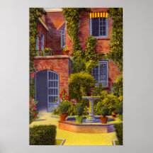 New Orleans Louisiana Courtyard Little Theatre Posters
