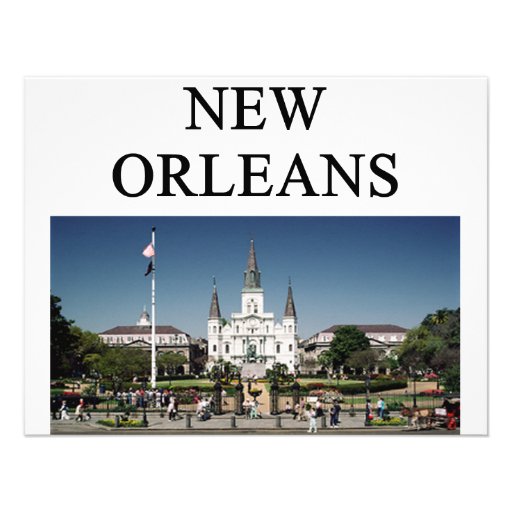 NEW ORLEANS louisiana Custom Invites