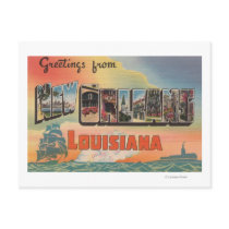 New Orleans, Louisiana - Large Letter Scenes Post Card